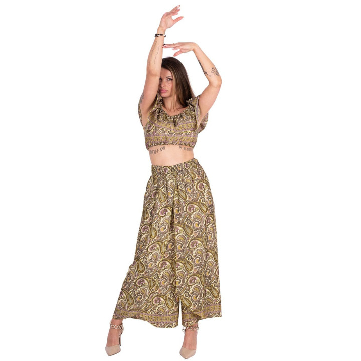 KM0301C - Pantalon Amplio Tajo