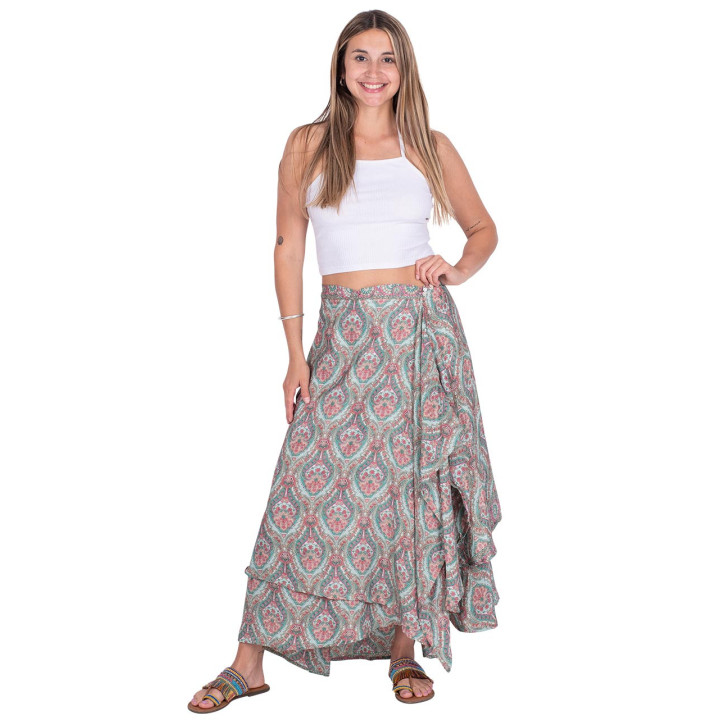 KM0304D - Two Layers Long Skirt
