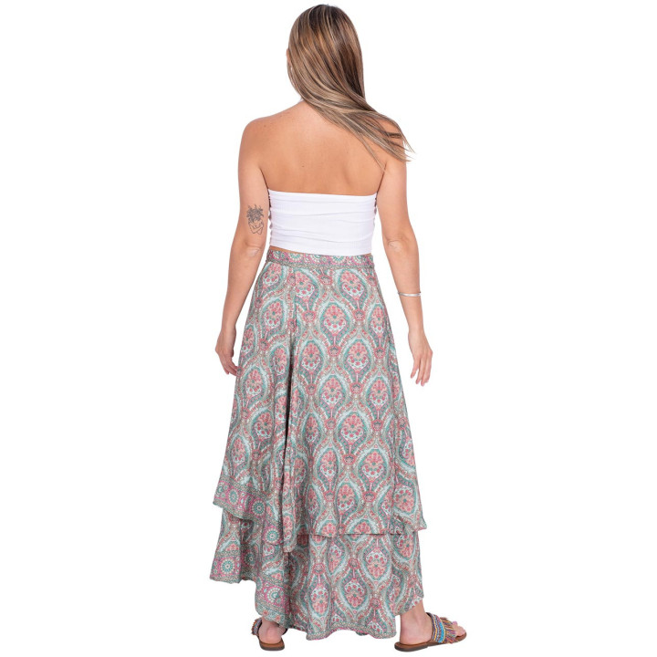 KM0304D - Two Layers Long Skirt