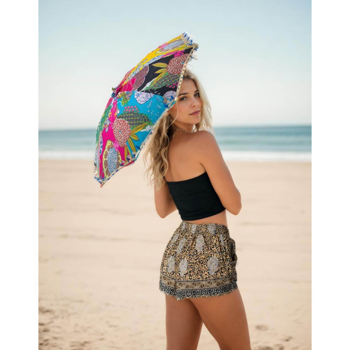 KM0353D - Short en soie pour femme