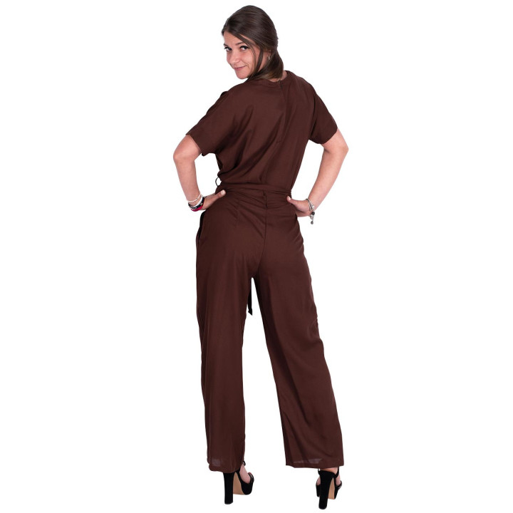 KM0404B - Long Plain Jumpsuit