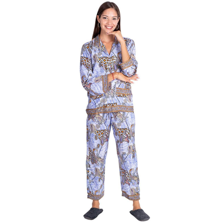 KM0821B – 2-teiliger Seidenpyjama