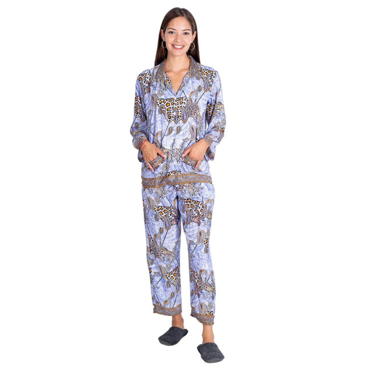 KM0821B – 2-teiliger Seidenpyjama