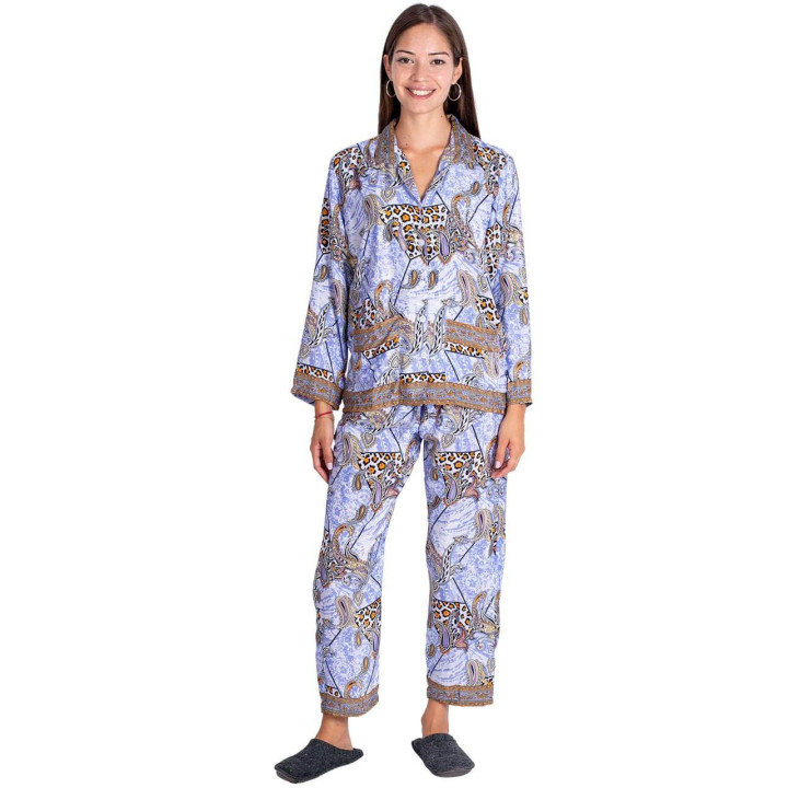 KM0821B – 2-teiliger Seidenpyjama