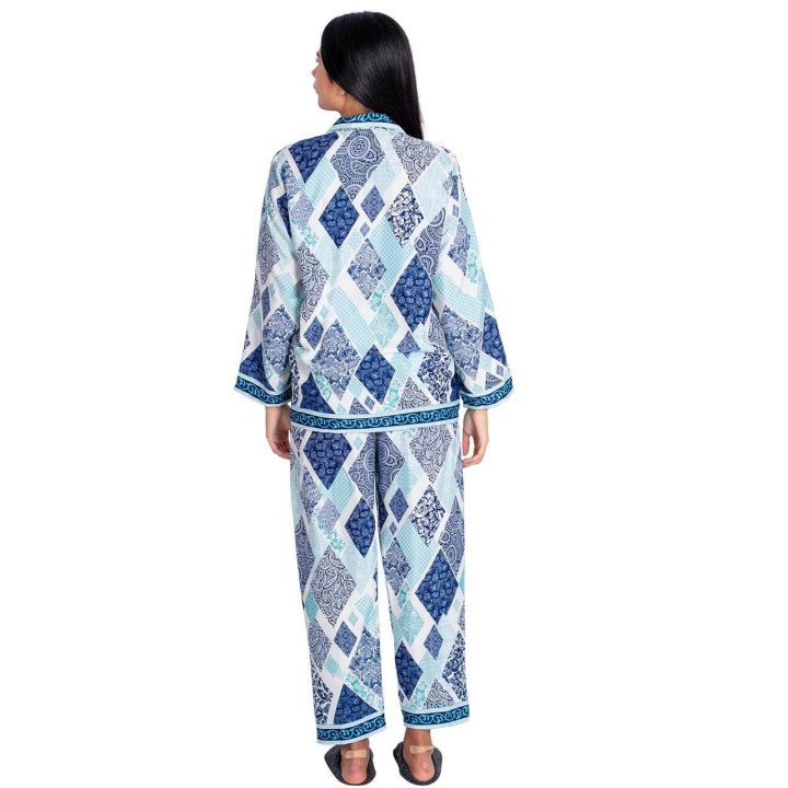 KM0821C – Diamant-Seidenpyjama