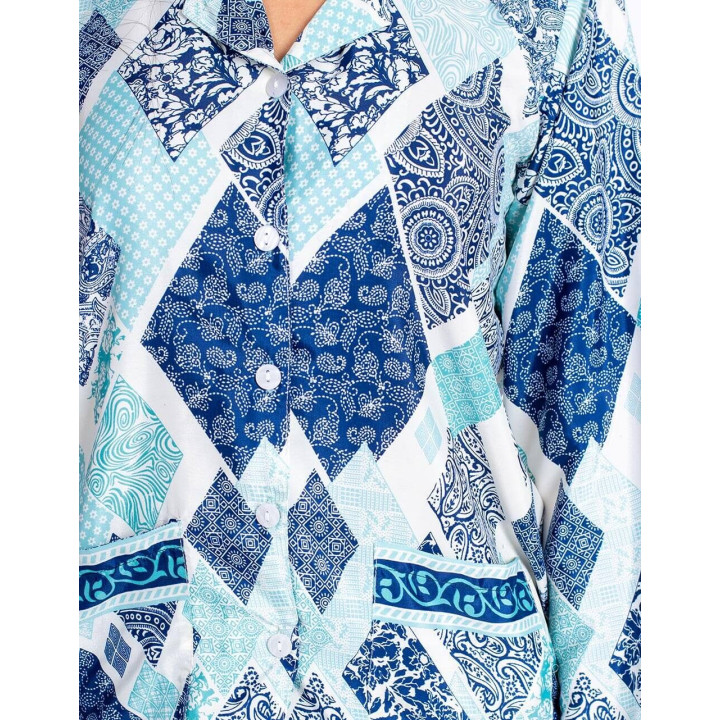 KM0821C – Diamant-Seidenpyjama