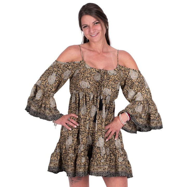 KM2008C - Vestido Hombros Descubiertos