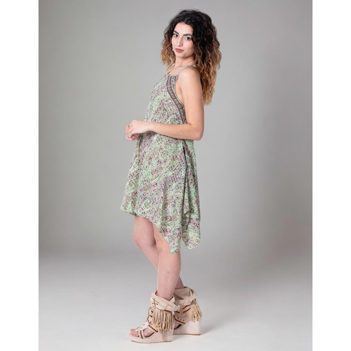 KM2010D - Vestido Corto Desigual