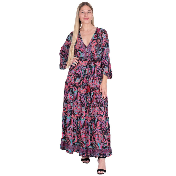 KM2014B - Robe Longue Bohème