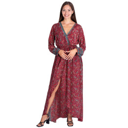 KM2015B - Long Paisley Dress