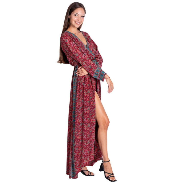 KM2015B - Long Paisley Dress
