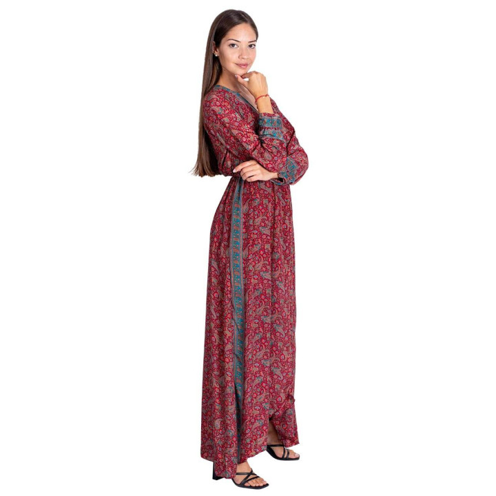 KM2015B - Long Paisley Dress