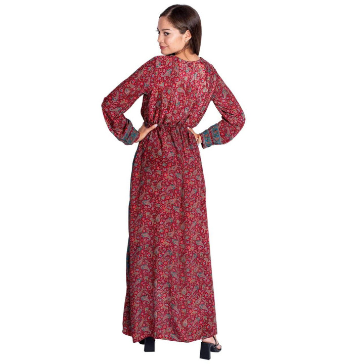 KM2015B - Long Paisley Dress