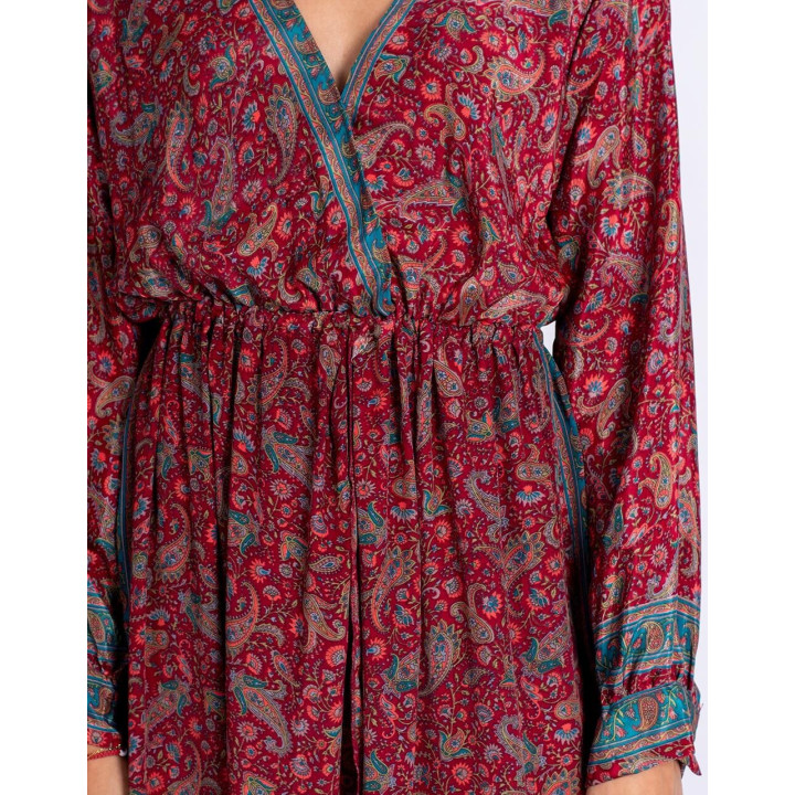 KM2015B - Long Paisley Dress
