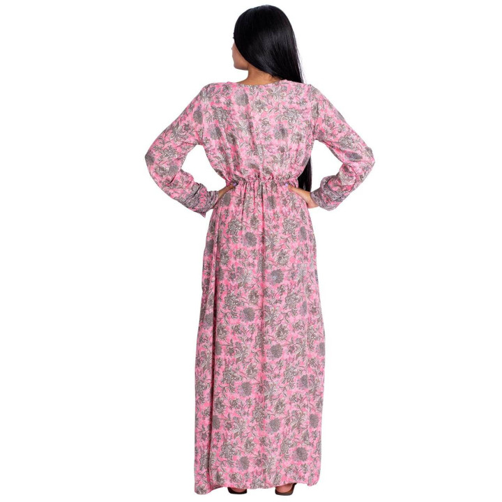 KM2015C – Rosa Blumenkleid