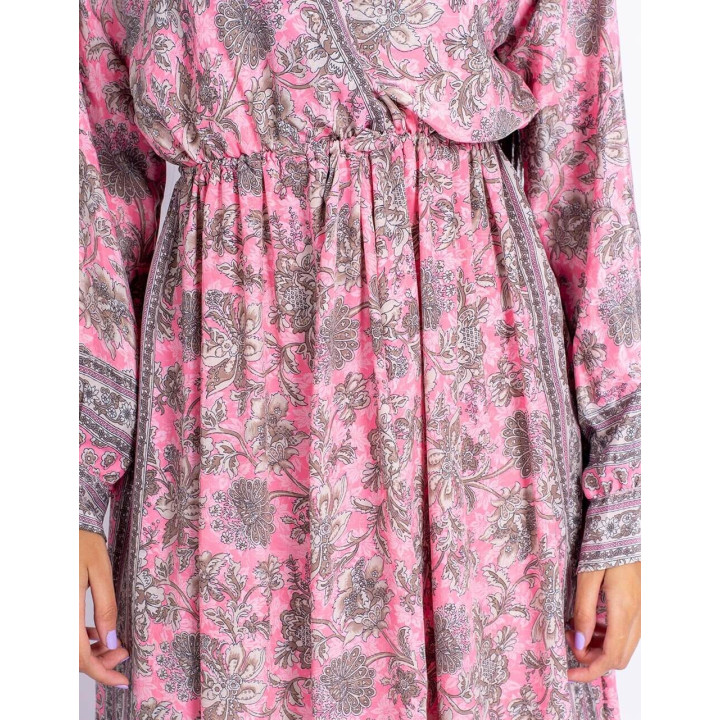 KM2015C – Rosa Blumenkleid