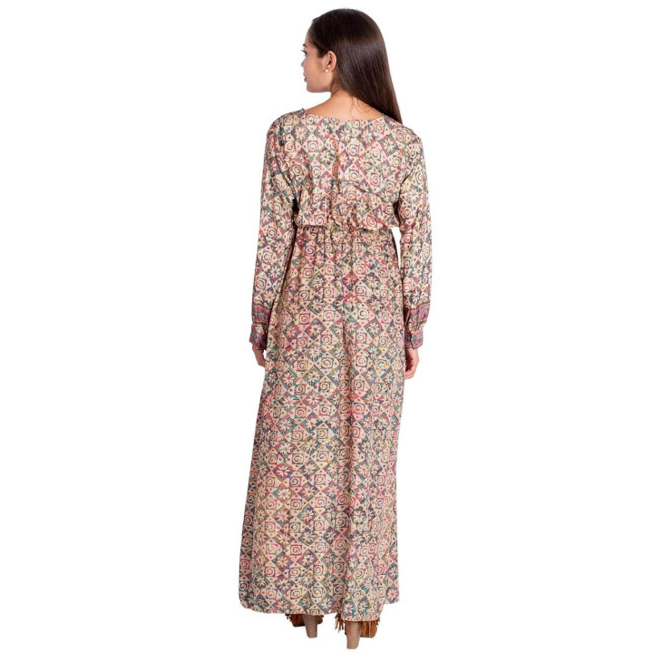 KM2015D - Long Printed Dress