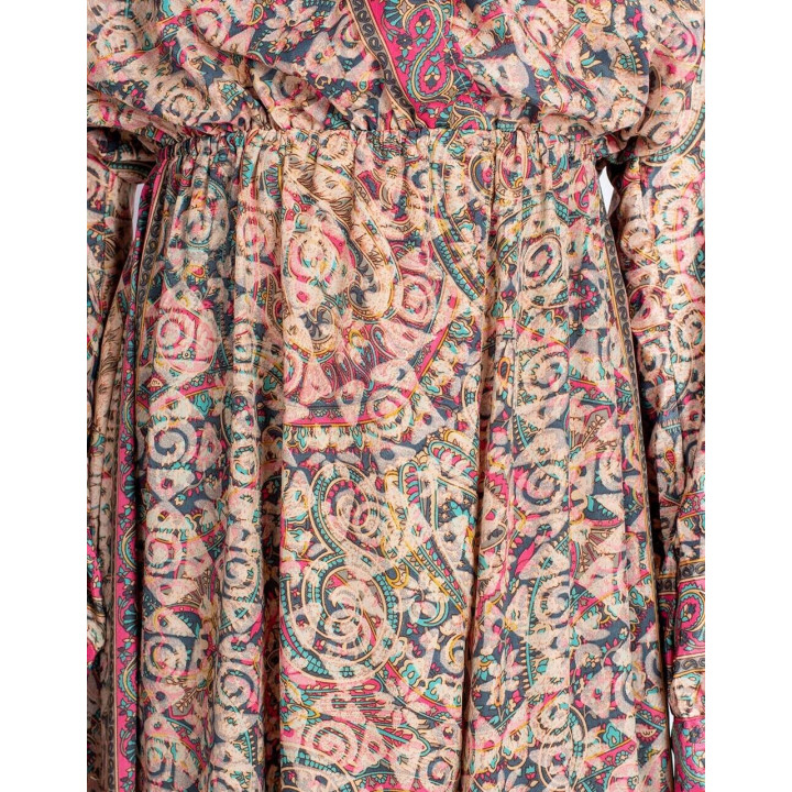 KM2015D - Long Printed Dress