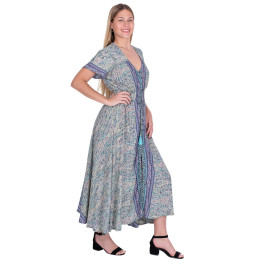 KM2018B - Long Buttoned Dress
