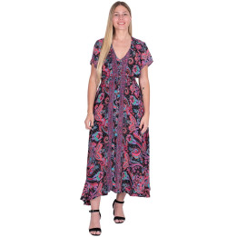 KM2018D - Long Buttoned Dress