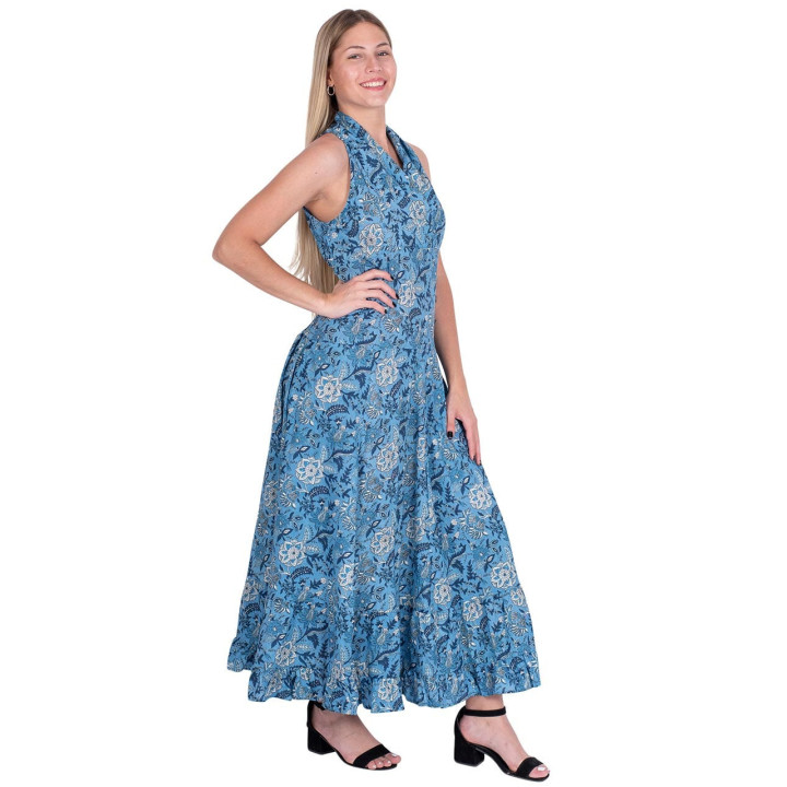 KM2021C - Vestido Largo Algodon