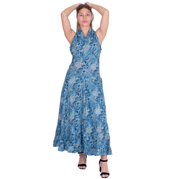 KM2021C - Vestido Largo Algodon