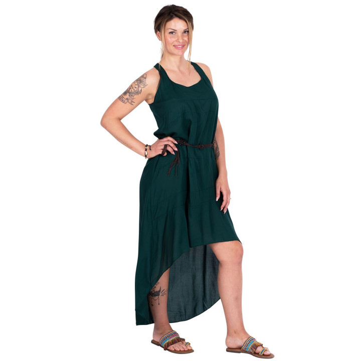 KM2022C - Short front long back dress