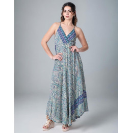 KM2023C - Long Cross Back Dress