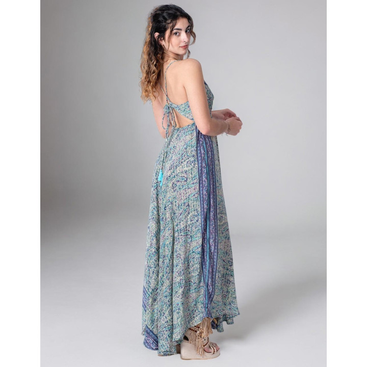 KM2023C - Long Cross Back Dress
