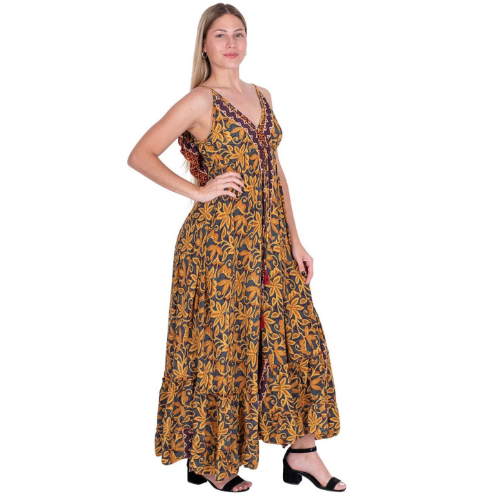 KM2024A - Back Ruffle Dress