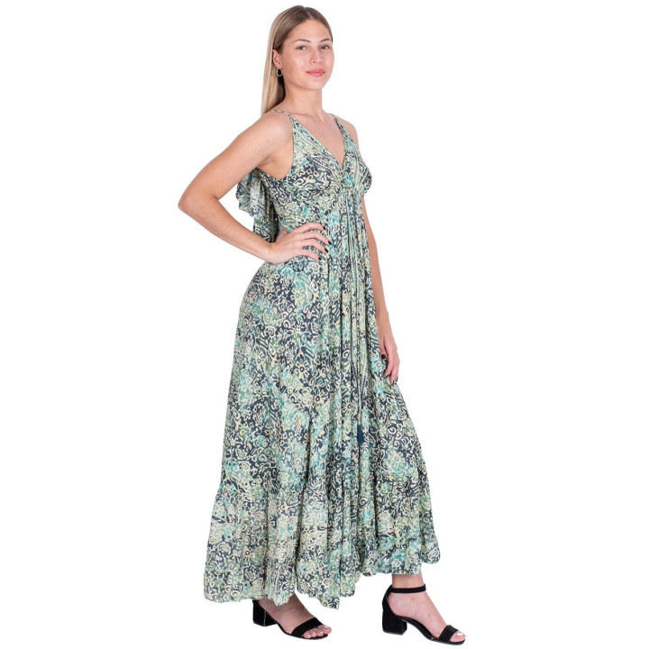 KM2024B - Back Ruffle Dress