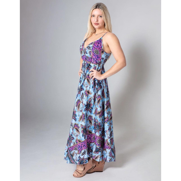 KM2032A – Langes Kleid im Hippie-Stil