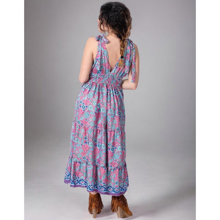 KM2034D - Vestido Midi Laço