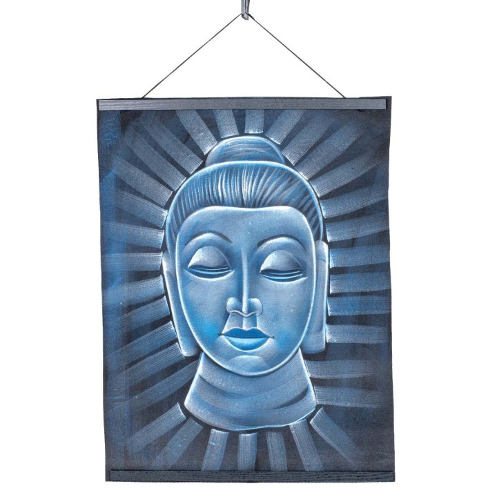 KTV0002A - Buddha Kopf Tapisserie