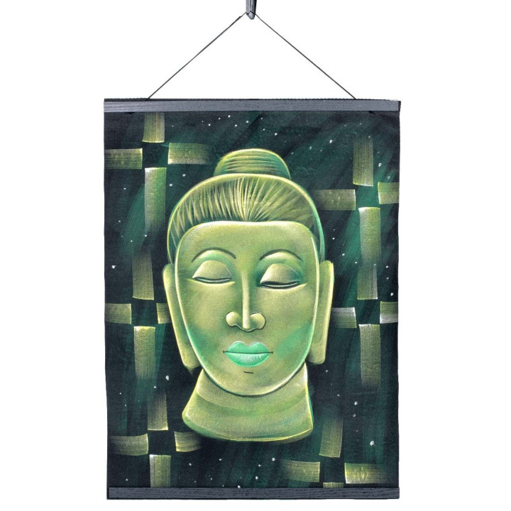 KTV0002A - Buddha Kopf Tapisserie