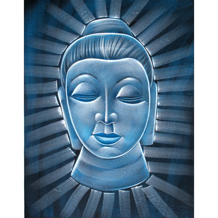 KTV0002A - Buddha Kopf Tapisserie
