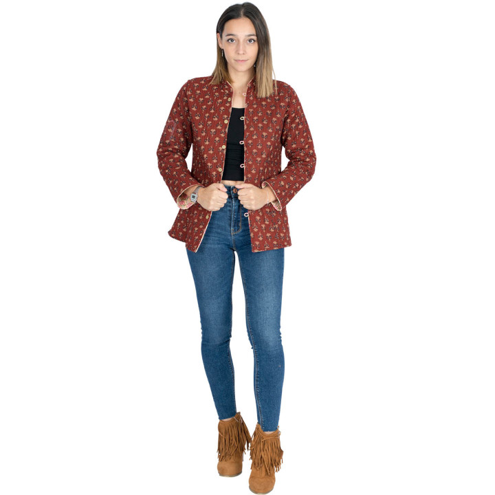 MBA0002E - Jaqueta curta hippie chique