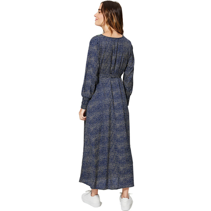 MCMAXI0046A - Blue Wrap Dress