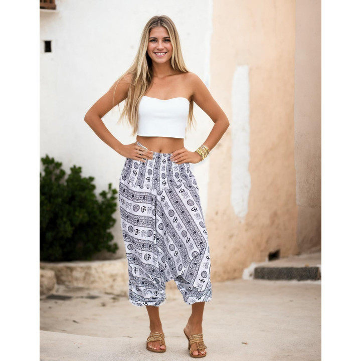 MPA50091 - Pantaloni afghani simbolo Om