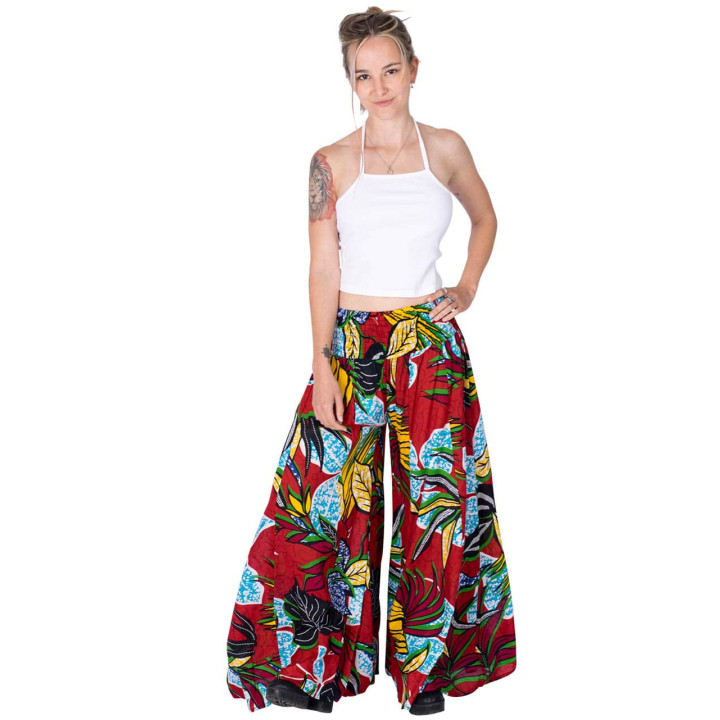 PA0615D - Wide Paisley Pants