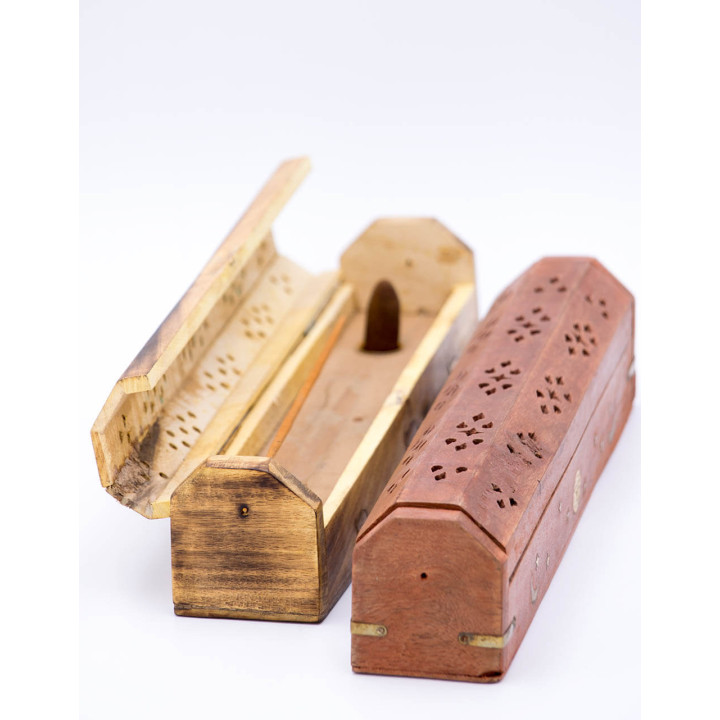 PSCJ - Porta inciensos Ataud de Madera
