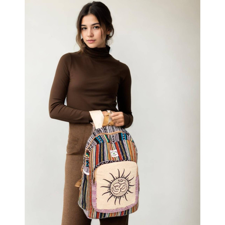 copy of Mochila de Cáñamo Unisex con Diseño de Buda | Hecho a Mano en India | Mayorista