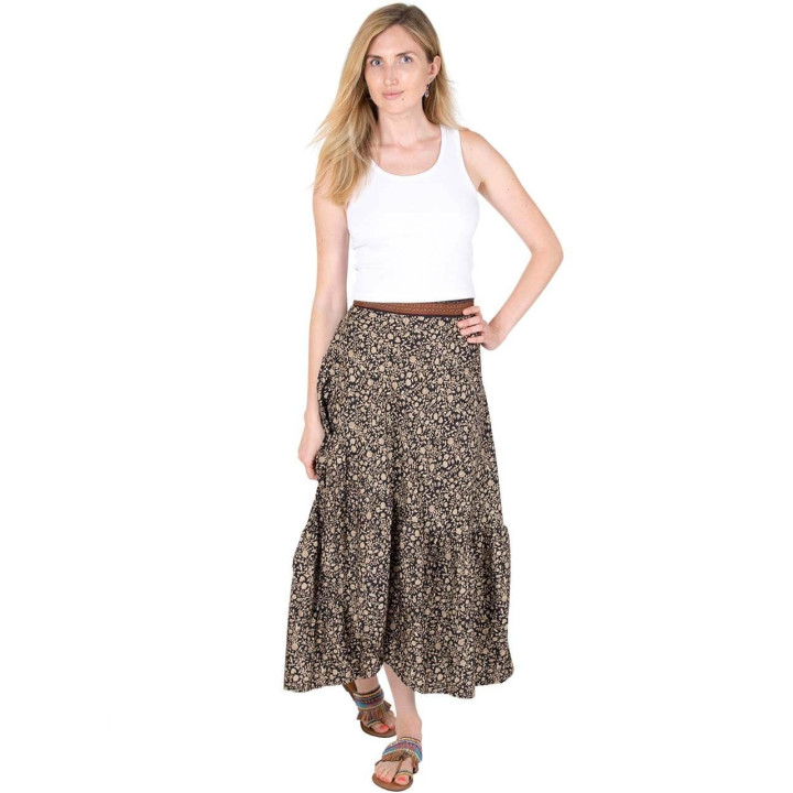 PW0009A - Ruffled Wrap Skirt