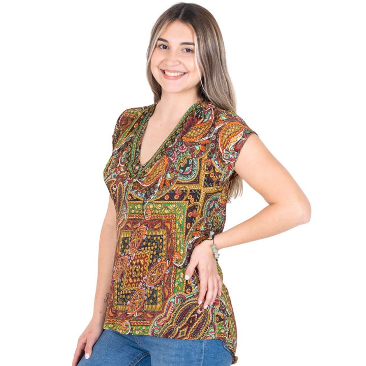 PW0047C - Blusa Pequeñas Mangas