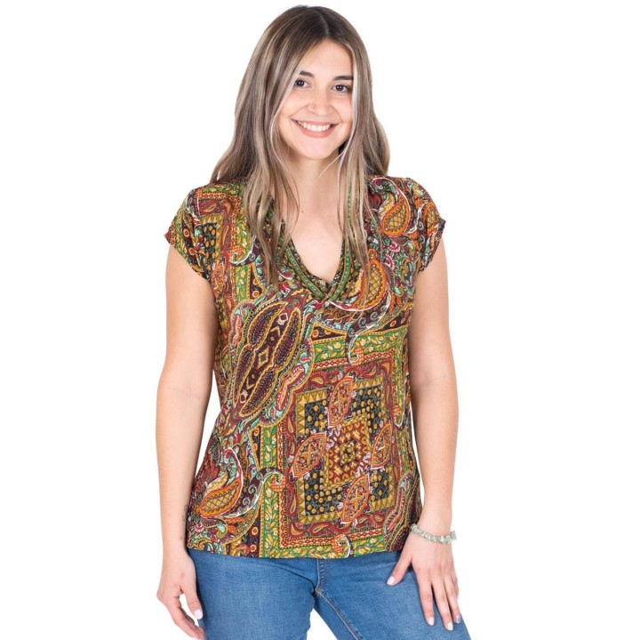 PW0047C - Blusa Pequeñas Mangas