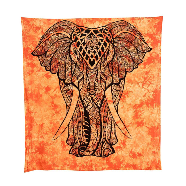RBC0620 - Copriletto elefante arancione
