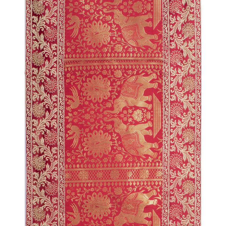 RMT50014 - Chemin de table Éléphants rouges