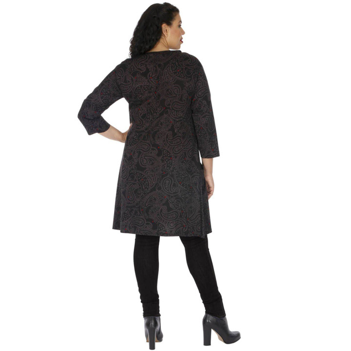 ROP6031B - Basic XXL Kleid