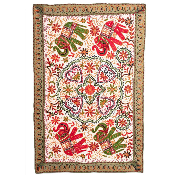 RTZ0302 - Tapiz Bordado Rectangular Animales