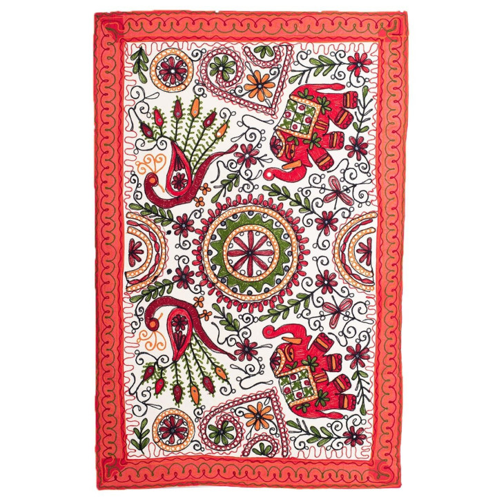 RTZ0302 - Tapiz Bordado Rectangular Animales